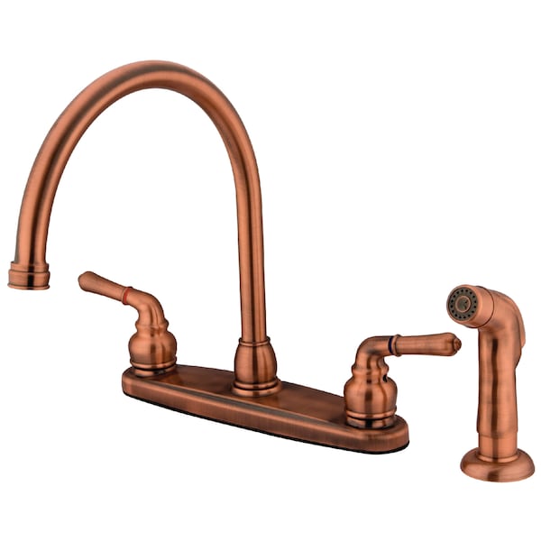 Magellan 8" Centerset Kitchen Faucet, Antique Copper